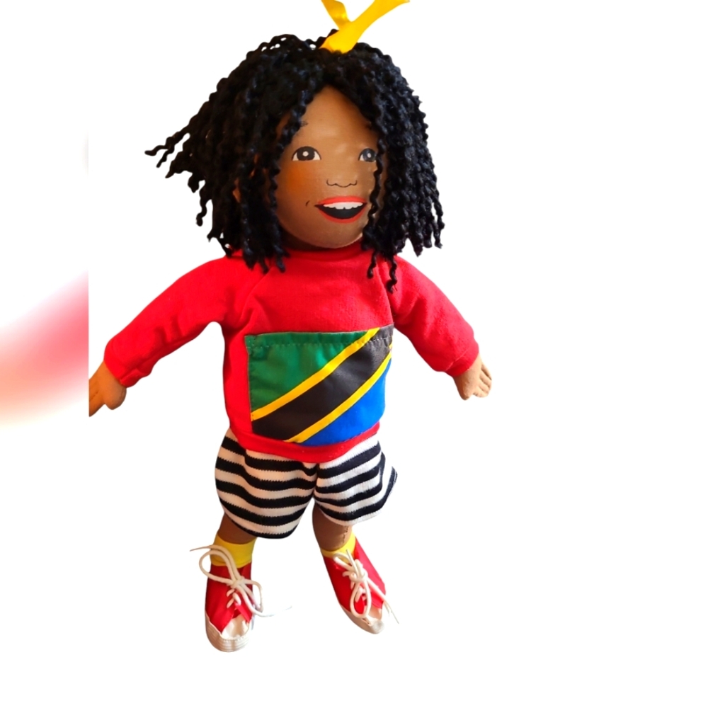 Very rare Vintage  UNICEF Cloth Doll, Moza from Tanzania